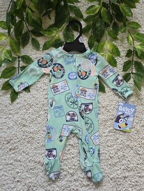 Baby Boy Bluey 'Best Day Ever' Sleeper (Newborn)